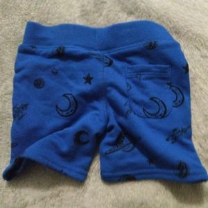 Toddler blue space shorts